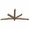 Ekena Millwork Alberta Smooth Timber Gable Bracket, Douglas Fir, 72"W x 36"H x 3 1/2"D x 3 1/2"F, 12/12 Pitch GBW072X36X0404ALB00SDF - alternate 4